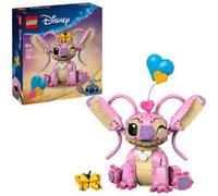 LEGO ǀ Disney Angel - Jeu de Construction Lilo & Stitch dès 9 Ans - Figurine en Briques avec 3 Ballons en Cœur & un Papillon - Décoration Inspirée de la Série TV - Cadeau Fille, Garçon ou Adulte 43257