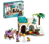 LEGO 43223 Disney Wish Asha dans la Ville de Rosas, Set sur Le Film Wish avec Poupée Asha, Jouet de Chèvre Valentino et Figurine Star, Disney Cadeau, Filles et Garçons