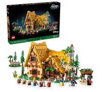 LEGO Disney 43242 Kit de construction de chalet de Blanche-Neige et les sept nains pour adultes, ensemble de princesse Disney avec 10 figurines dont Blanche-Neige, cadeau pour les fans du film