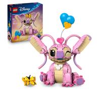 LEGO ǀ Disney Angel - Jeu de Construction Lilo & Stitch dès 9 Ans - Figurine en Briques avec 3 Ballons en Cœur & un Papillon - Décoration Inspirée de la Série TV - Cadeau Fille, Garçon ou Adulte 43257