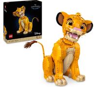 LEGO Disney Cubs Simba Le Roi Lion, ensemble pour adultes, figurine de lion à construire, décorations cool pour la maison et ornements pour le bureau, idées cadeaux pour femmes et hommes, 43247