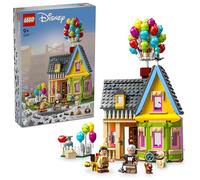 LEGO Jouet Disney 43217 La maison de «Là‑haut» – Figurines Carl, Russell et Doug – Ballons