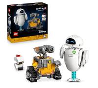 LEGO | Disney et Pixar Wall-E et Eve - Set de Construction pour Adulte - Maquette à Exposer - Robots en Briques avec Figurines de M-O & Hal - Décoration Maison DIY - Cadeau Collector pour Fans 43279