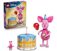 LEGO ǀ Disney La Fête d’Anniversaire de Porcinet - Jouet de Construction avec Adorable Figurine d'Animal, Gâteau d'Anniversaire & Minifigurine Collector - Idée Cadeau pour Fille dès 9 ans & Fans 43305