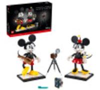 LEGO Disney Mickey Mouse & Minnie Mouse Buildable Characters (43179), Classic-Style Mickey Mouse Collectible Adult Building Kit, New 2021 (1,739 Pieces), Multicolore, Taille unique