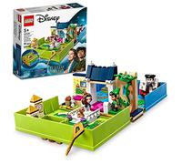 LEGO Disney Peter Pan & Wendy's Storybook Adventure 43220 Kit de jeu portable avec micro poupées et bateau pirate, jouet de voyage pour enfants à partir de 5 ans