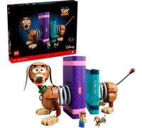 LEGO ǀ Disney et Pixar Serre-Livres Zigzag de Toy Story - Set de Construction pour Adulte - Décoration Book Nook pour Étagère - Minifigurine de Woody & Figurine du Chien - Cadeau pour Fans 43301