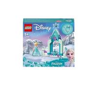 LEGO Jouet 43199 Disney La Cour du Château d’Elsa Mini-poupée Reine des Neiges 2 robe diamant
