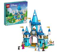 LEGO Disney Princess Cendrillon et Prince Charming's Castle 43206 Doll House Buildable Toy avec 3 mini-poupes plus Gus Gus et Lucifer Figures