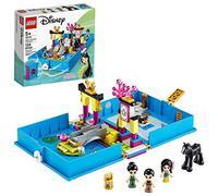 LEGO Disney Princess, Les aventures de Mulan dans un livre de contes avec figurine Khan le cheval, Étui de jeu de voyage portable, 122 pièces, 43174