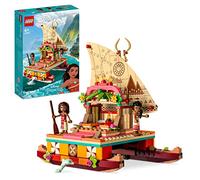 LEGO Disney Princess Moana's Wayfinding Boat Building Toy 43210 Disney Princess Ensemble de Jouets avec Mini-poupées Moana et Sina, Figurine de Dauphin, Jouet de Simulation inspiré de Disney pour enf