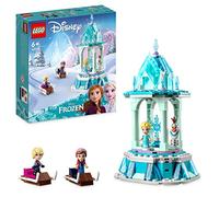 LEGO Disney Princesse Le Manège Magique d’Anna et Elsa - Jouet inspiré du Château de la Reine des Neiges avec Micro-Poupée Kristoff et Figurine Olaf - Jouet Enfant 6 Ans pour Filles et Garçons 43218