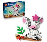 LEGO | Disney Vaiana Pua - Jeu de Construction - Cochon Jouet avec Fleur, Crabe & Radeau pour Décoration de Chambre d'enfant - Cadeau d'anniversaire pour Fille dès 9 Ans ou Fan du Film 43292