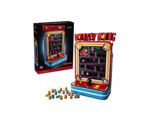 LEGO Donkey Kong 72051 Coffret Modèle 3D Arcade interactif pour adultes 1 367 pièces avec levier, joystick et bouton Noir