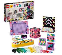 LEGO DOTS Designer Toolkit - Motifs 41961, kit d'artisanat de jouets 10 en 1 pour enfants avec patchs, cadre photo, porte-crayon, plateau de rangement, activité créative