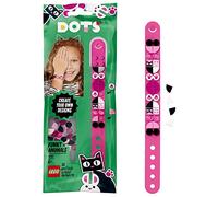 LEGO DOTS le Bracelet Animaux Rigolos, Kit de Fabrication de Bijoux, Loisir Créatif pour Fille et Garçon à Partir de 6 ans, 33 Pièces, 41901