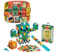 LEGO DOTS Set créatif Plaisir d'été 41937 - bracelet ajustable, pendentif sac lion, cadre photo et porte-stylo cactus