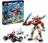 LEGO DREAMZzz 71497 Robot-tigre de Cooper et bolide de Zero - Jouet de construction 3-en-1