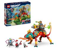 LEGO Dreamzzz Le Caméléon Cracheur De Feu de Mateo - Figurine d'animal Fantastique se Transformant en Jet & Robot ou Gardien - 2 Minifigurines - Jouet pour Garçon ou Fille dès 7 Ans - Cadeau 71492