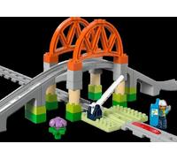LEGO duplo 10426 Set d'extension : Les rails et le pont du train Idée Cadeau,Maquette,Décoration Maison