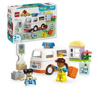 LEGO Duplo L’Ambulance et Le Chauffeur - Jouet Éducatif pour Enfants dès 2 Ans - Voiture, Petite Maison, 2 Figurines & Briques Premiers Secours - Cadeau pour Fille ou Garçon 10447