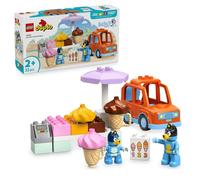 LEGO Duplo Visite chez Le Marchand de Glace avec Bluey - Jouet Educatif avec Voiture, Stand de Glaces & 2 Figurines Dont Papa Bandit - Motricité Fine - Cadeau pour Fille ou Garçon dès 2 Ans 10458