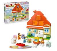 LEGO Duplo La Maison de Famille de Bluey et Le Jeu de Mémoire - Jouet Interactif Inspiré du Jeu de Société - 3 Figurines, Fenêtres & Roue Fonctionnelles - Cadeau pour Fille ou Garçon dès 3 Ans 10459