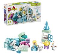 LEGO Duplo | Disney Boîte Créative La Reine des Neiges avec Elsa et Olaf - Jeu Éducatif pour Motricité de Bébé - Jouet Montessori avec 2 Figurines - Cadeau pour Fille ou Garçon dès 2 Ans 10462