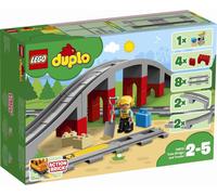 LEGO DUPLO 10872 Chemins de fer et Viaduc, jouet de construction créatif, compatible avec LEGO 10882 et 10874, cadeau d'anniversaire ou de Noël pour garçons et filles à partir de 2 ans
