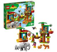 LEGO Duplo 10906 L’île Tropicale - Jeu éducatifs d'aventure pour Les Enfants de 2 à 5 Ans avec 6 Figurines d'animaux