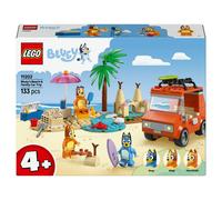 LEGO Bluey Les Vacances et Le Voyage en Voiture de Bluey - Jeu de Construction avec Bingo & Chilli - 2 Planches de Surf, Château de Sable & Accessoires - Cadeau pour Fille ou Garçon dès 4 Ans 11202