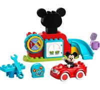 LEGO DUPLO - Club et voiture des amis de Disney Mickey Mouse, jouet éducatif pour bébé à construire avec la figurine et la voiture, cadeau pour enfant de 2 ans, garçon et fille, 10454