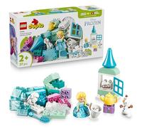 LEGO Duplo | Disney Boîte Créative La Reine des Neiges avec Elsa et Olaf - Jeu Éducatif pour Motricité de Bébé - Jouet Montessori avec 2 Figurines - Cadeau pour Fille ou Garçon dès 2 Ans 10462