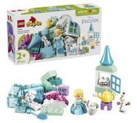 LEGO Duplo | Disney Boîte Créative La Reine des Neiges avec Elsa et Olaf - Jeu Éducatif pour Motricité de Bébé - Jouet Montessori avec 2 Figurines - Cadeau pour Fille ou Garçon dès 2 Ans 10462