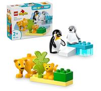 LEGO DUPLO Ma ville 10442 Familles d’animaux sauvages : pingouins et lions - Jeux d'éveil