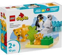 LEGO DUPLO Ma ville 10442 Familles d’animaux sauvages : pingouins et lions - Jeux d'éveil