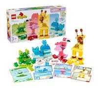 LEGO Duplo Jeu de Construction d’Animaux - Jouet Éducatif sur Le Tri des Couleurs pour Tout-Petit - Set Montessori avec Figurines & Cartes - Cadeau d'anniversaire pour Fille ou Garçon dès 3 Ans 10472