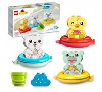 LEGO Duplo Jouet de Bain : Le Train Flottant des Animaux - Jeu pour Enfants dès 1 an - Jouet Éducatif avec Figurines d'Hippopotame, Canard & Ours Polaire - Cadeau pour Bébé, Fille ou Garçon 10965