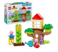 LEGO Duplo Le Jardin et la Cabane dans l’Arbre de Peppa Pig - Jouet Éducatif pour Enfants dès 2 Ans - Motricité Fine - 2 Figurines, Briques de Fleurs & Accessoires - Cadeau pour Fille ou Garçon 10431