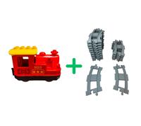 LEGO® DUPLO® Locomotive de train + 16 rails - 10874 NOUVEAU ! Quantité 17x
