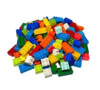 Lego® DUPLO® Lot de 50 blocs de construction basiques 2 x 2 + 10 pièces 2 x 4 - Blocs de construction pour la construction créative, premiers blocs de construction, jouets éducatifs, cadeau pour