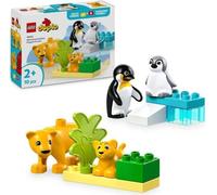 LEGO DUPLO Ma ville 10442 Familles d'animaux sauvages : pingouins et lions - Jeux d'éveil