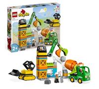 LEGO DUPLO Ma ville 10990 Le Chantier de Construction, Jouet Grue, Bulldozer et Bétonnière