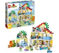 LEGO DUPLO Ma Ville 10994 La Maison Familiale 3-en-1, Jouet Maison de Poupée avec Voiture