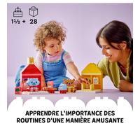 LEGO DUPLO Jeu My First 10414 - Mes rituels quotidiens : Le repas et le coucher