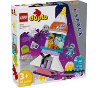 LEGO Duplo L'Aventure en Navette Spatiale 3-en-1, Jouet de Construction de Fusée, Jeu Éducatif et Scientifique pour Enfants Dès 3 Ans, Développement de la Motricité Fine 10422