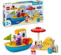 LEGO DUPLO Peppa et la croisière, jouet éducatif flottant à construire, pour le bain et l'eau pour les 2 ans, garçon et fille, comprend deux figurines, idée cadeau pour bébé, 10432