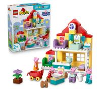 LEGO Duplo Peppa Pig La Maison Familiale - Jeu Éducatif pour Enfant en Bas Âge - Set Montessori - Motricité - 5 Figurines & Accessoires de Maison de Poupée - Cadeau pour Fille ou Garçon 2 Ans 10467