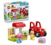 LEGO DUPLO Peppa Wutz Tracteur et Stand de Marché, Jouets de construction