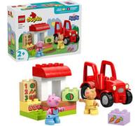 LEGO DUPLO Peppa Wutz Tracteur et Stand de Marché, Jouets de construction